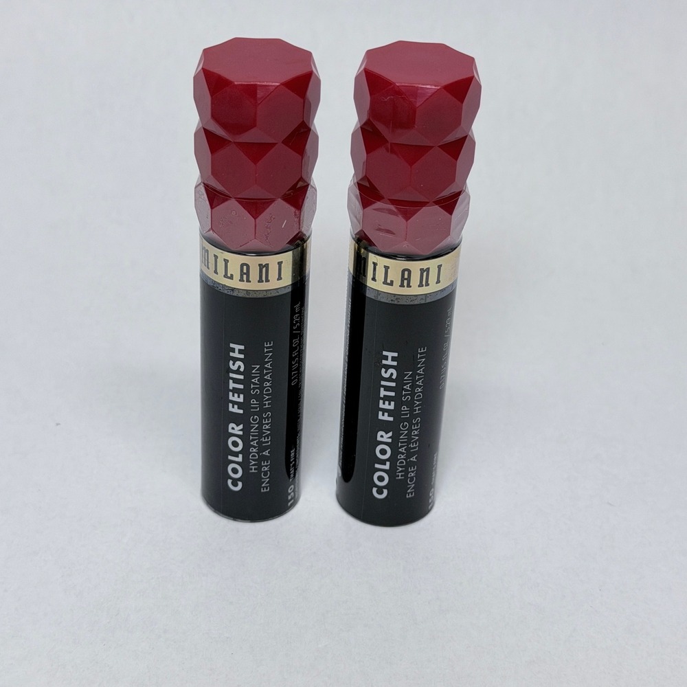 Milani Color Fetish Hydrating Lip Stain 150 That's Fire Red 2-Pack New Sealed